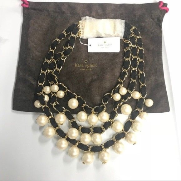 🆕 Kate Spade French Twist Triple Strand Necklace - Picture 4 of 5